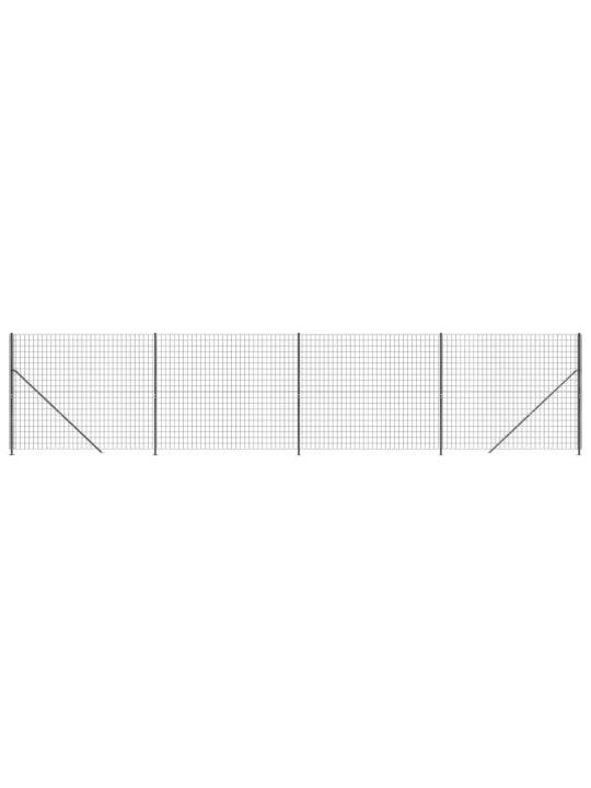 Drátěný plot s přírubami antracitový 1,8 x 10 m