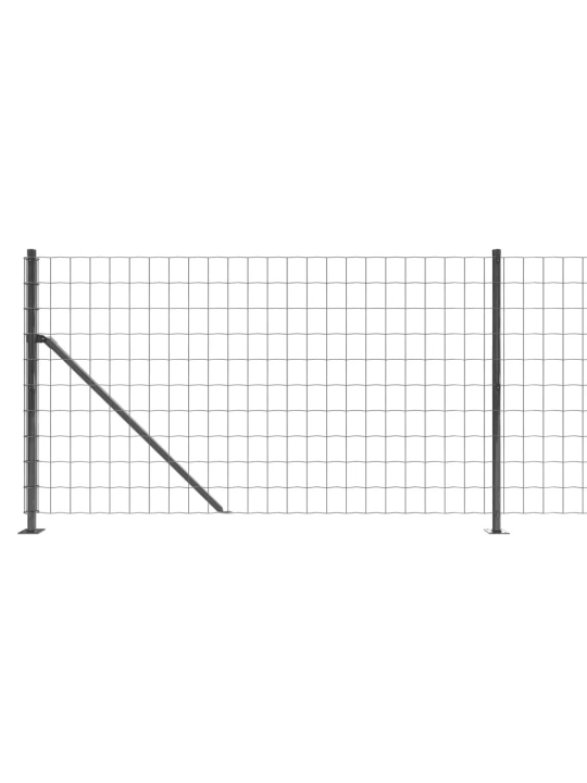 Drátěný plot s přírubami antracitový 0,8 x 25 m