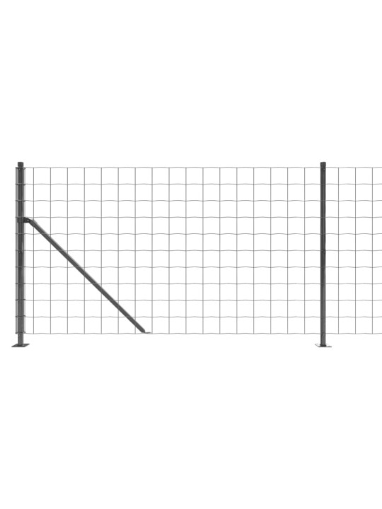 Drátěný plot s přírubami antracitový 0,8 x 25 m