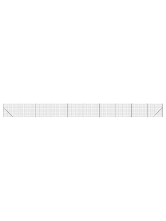 Drátěný plot s přírubami antracitový 1,6 x 25 m