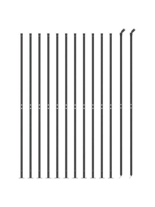 Drátěný plot s přírubami antracitový 1,8 x 25 m