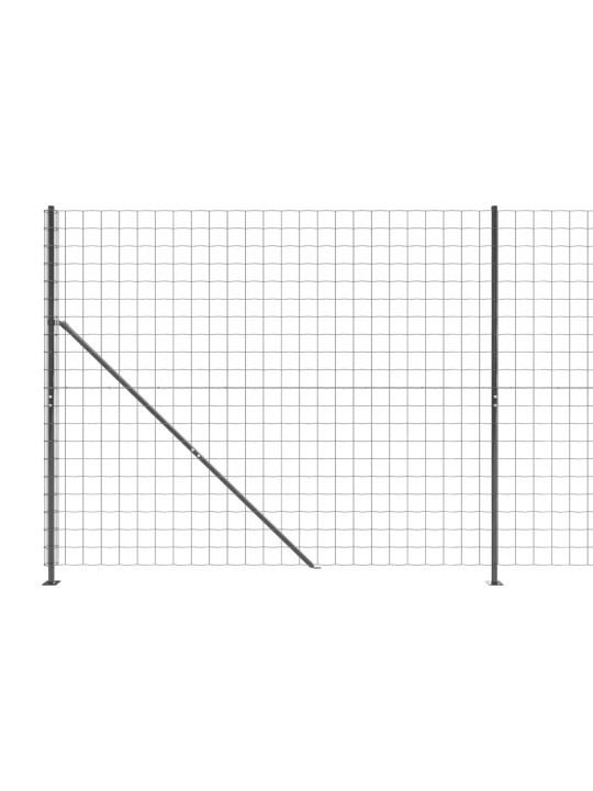 Drátěný plot s přírubami antracitový 1,8 x 25 m