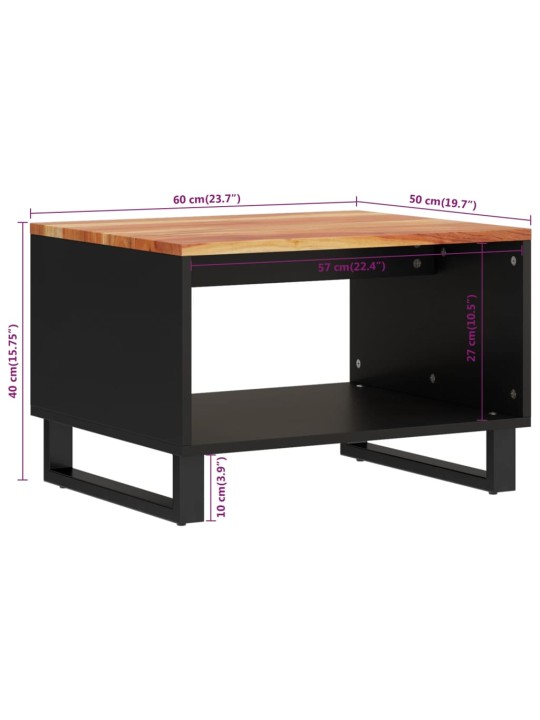Konferenční stolek 60 x 50 x 40 cm masivní akáciové dřevo