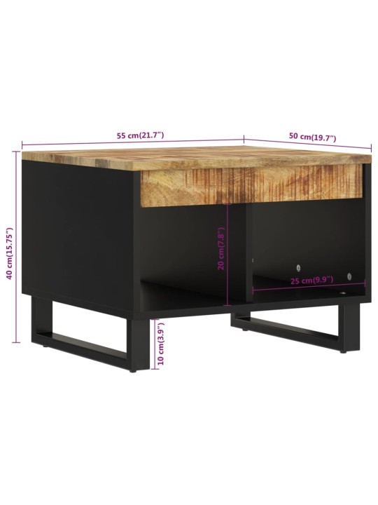 Konferenční stolek 55 x 50 x 40 cm masivní mangovníkové dřevo