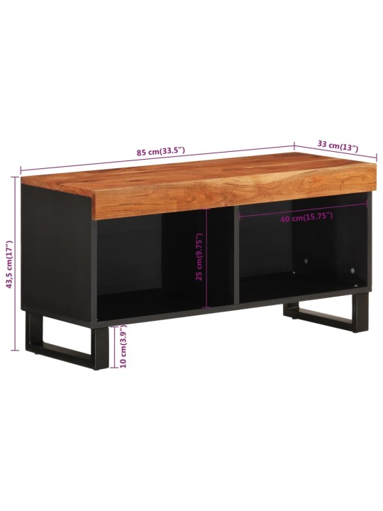 Tv skříňka 85 x 33 x 43,5 cm masivní akáciové dřevo