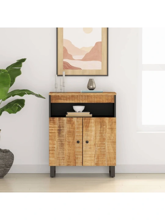 Příborník se 2 dvířky 60x33x75 cm masivní mangovníkové dřevo