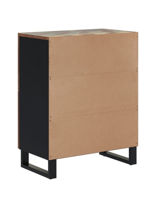 Příborník se 4 dvířky 60 x 33 x 75 cm masivní recyklované dřevo
