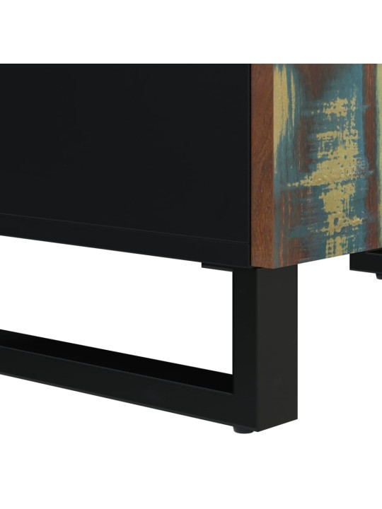 Příborník se 4 dvířky 60 x 33 x 75 cm masivní recyklované dřevo