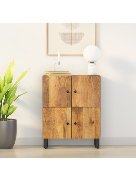 Příborník se 4 dvířky 60x33x75 cm masivní mangovníkové dřevo