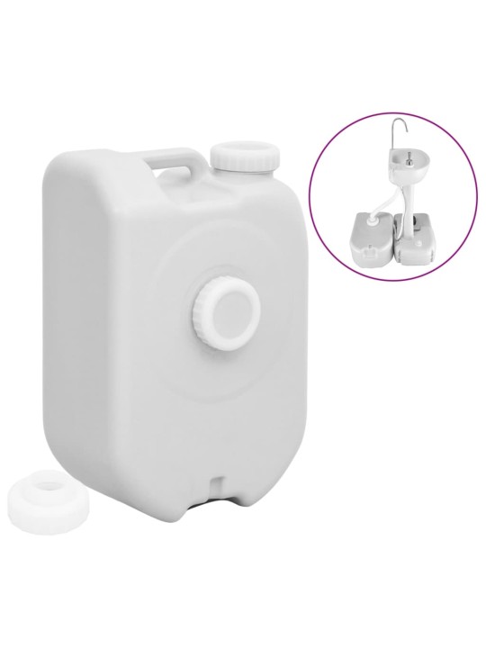 Přenosná nádrž na vodu s adaptérem 24 l šedá
