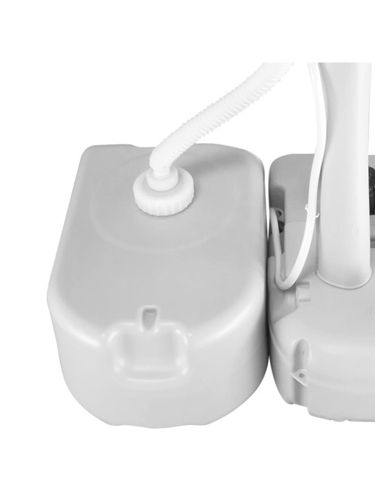 Přenosná nádrž na vodu s adaptérem 24 l šedá