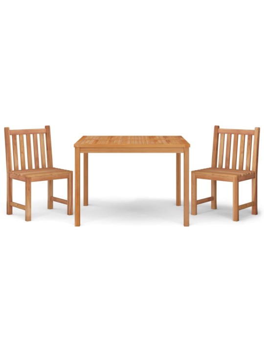 3dílný zahradní jídelní set masivní teakové dřevo