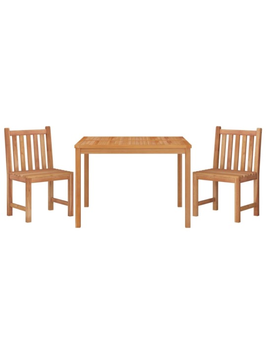 3dílný zahradní jídelní set masivní teakové dřevo