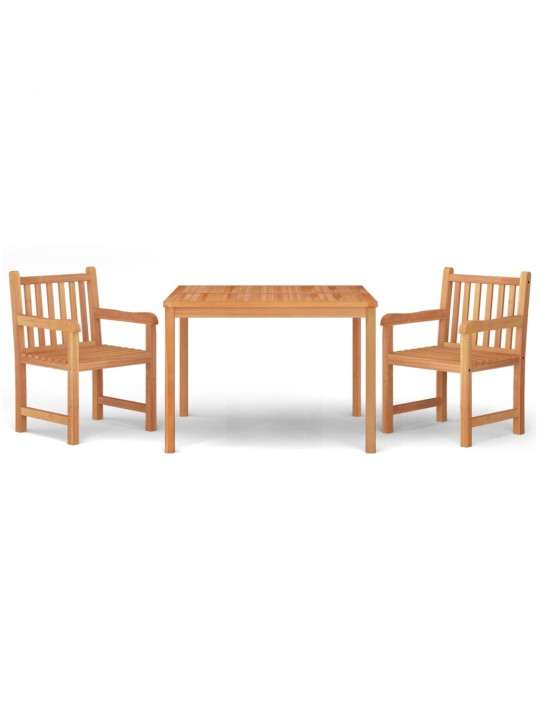 3dílný zahradní jídelní set masivní teakové dřevo