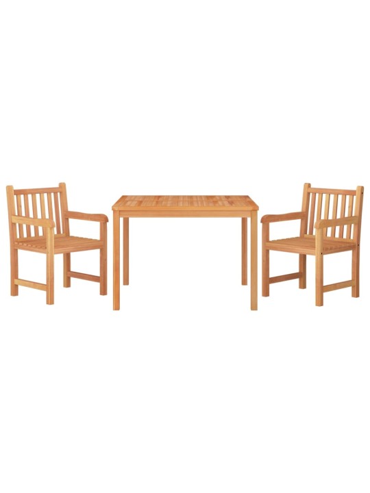 3dílný zahradní jídelní set masivní teakové dřevo