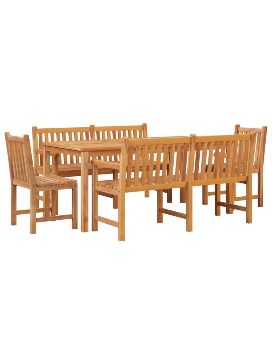 5dílný zahradní jídelní set masivní teakové dřevo