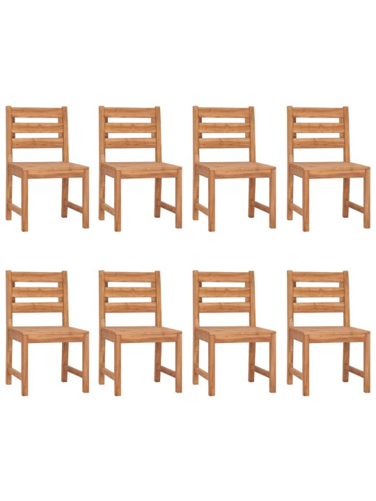 Zahradní židle 8 ks masivní teakové dřevo