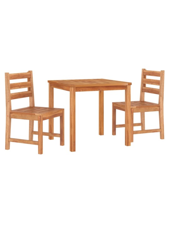3dílný zahradní jídelní set masivní teakové dřevo