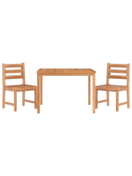 3dílný zahradní jídelní set masivní teakové dřevo