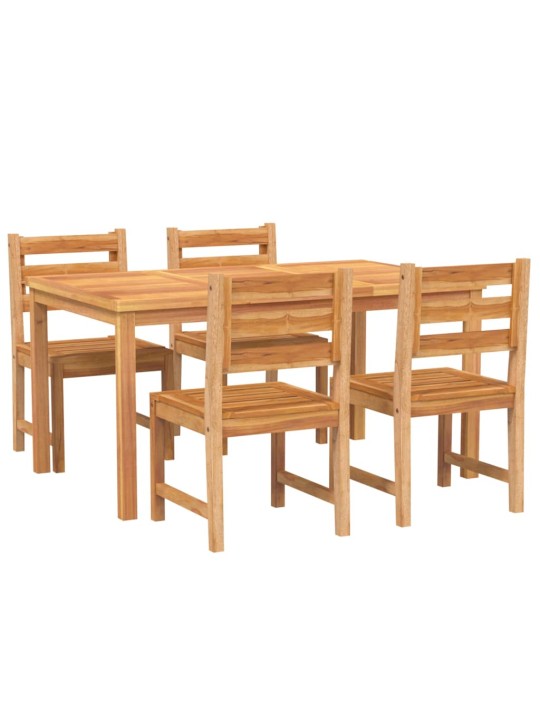5dílný zahradní jídelní set masivní teakové dřevo