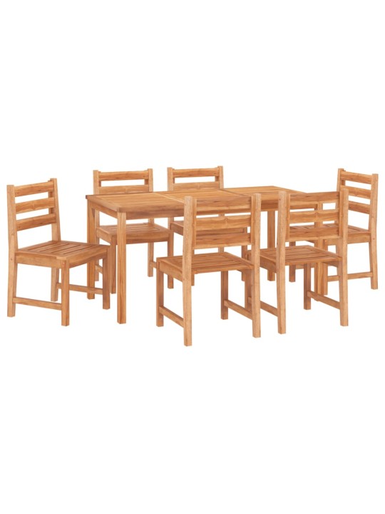 7dílný zahradní jídelní set masivní teakové dřevo