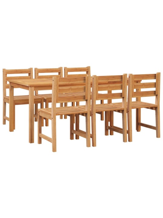 7dílný zahradní jídelní set masivní teakové dřevo