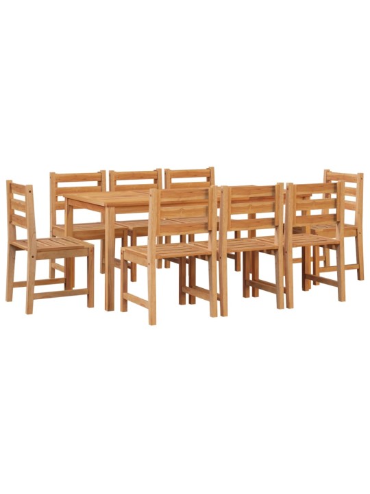 9dílný zahradní jídelní set masivní teakové dřevo