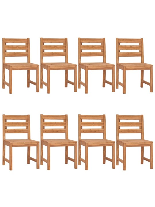 9dílný zahradní jídelní set masivní teakové dřevo