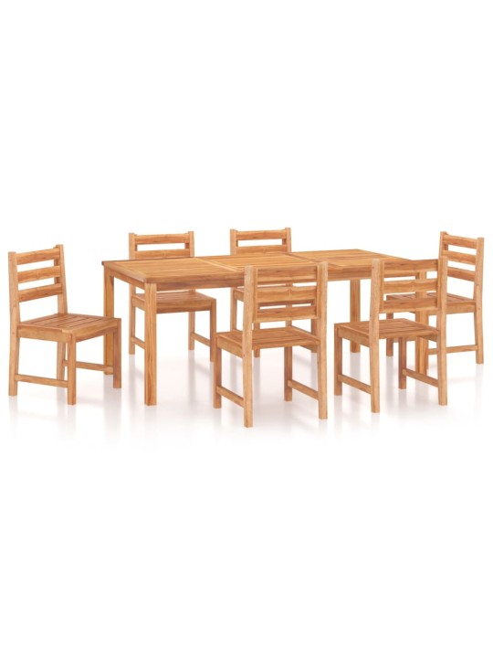 7dílný zahradní jídelní set masivní teakové dřevo