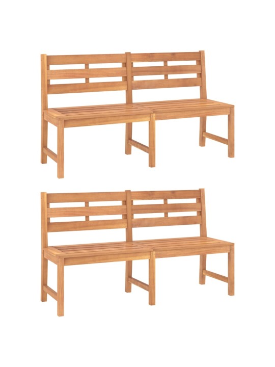 5dílný zahradní jídelní set masivní teakové dřevo