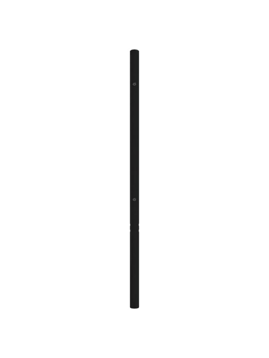 Kovové čelo postele černé 193 cm
