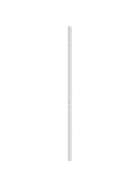 Kovové čelo postele bílé 80 cm