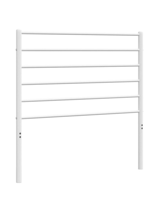 Kovové čelo postele bílé 100 cm