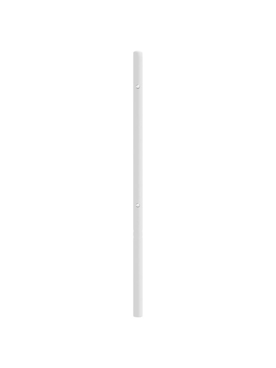 Kovové čelo postele bílé 150 cm