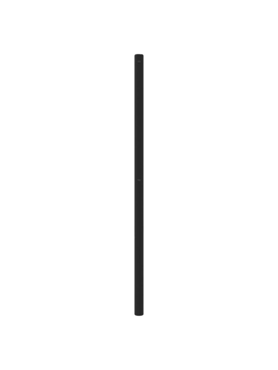 Kovové čelo postele černé 75 cm