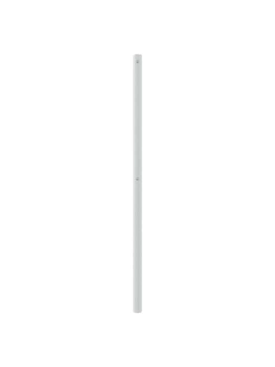 Kovové čelo postele bílé 80 cm