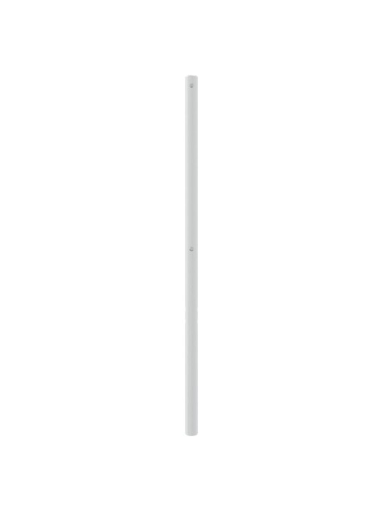 Kovové čelo postele bílé 150 cm