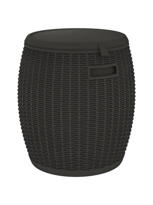Zahradní úložný box 4 v 1 černý polypropylen