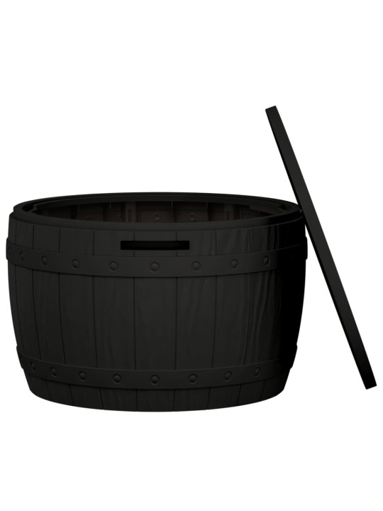 Zahradní úložný box 3 v 1 černý polypropylen