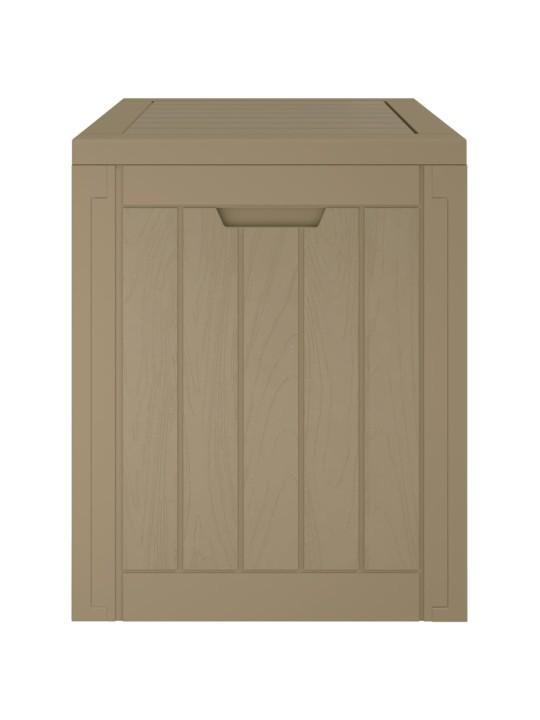 Zahradní úložný box šedý 55,5 x 43 x 53 cm polypropylen