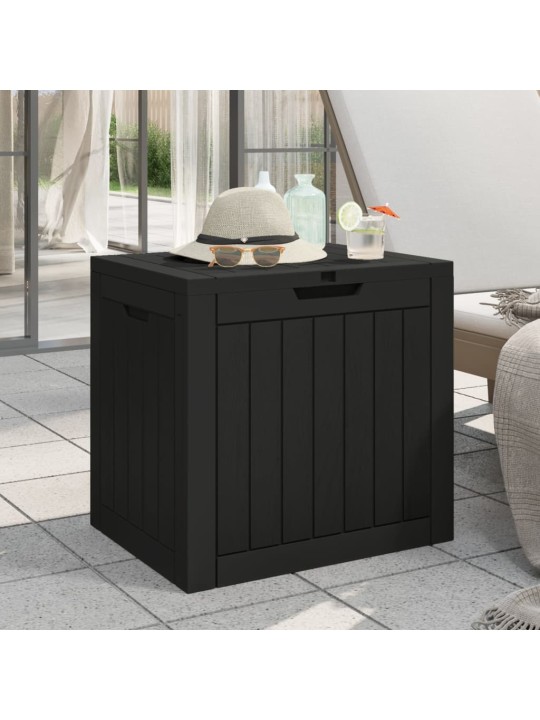 Zahradní úložný box černý 55,5 x 43 x 53 cm polypropylen