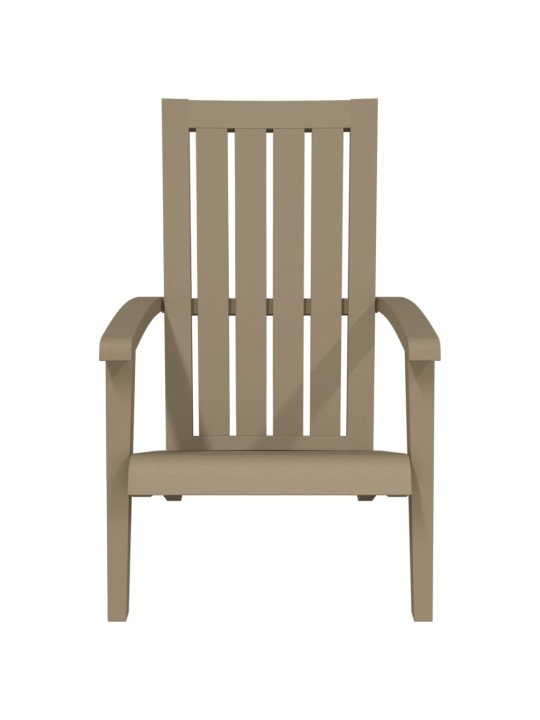 Zahradní židle Adirondack světle hnědá polypropylen