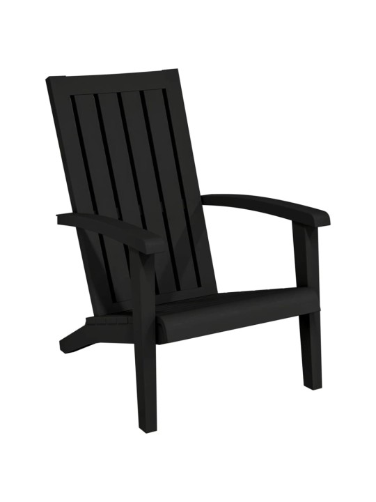 Zahradní židle Adirondack 2 ks černé polypropylen