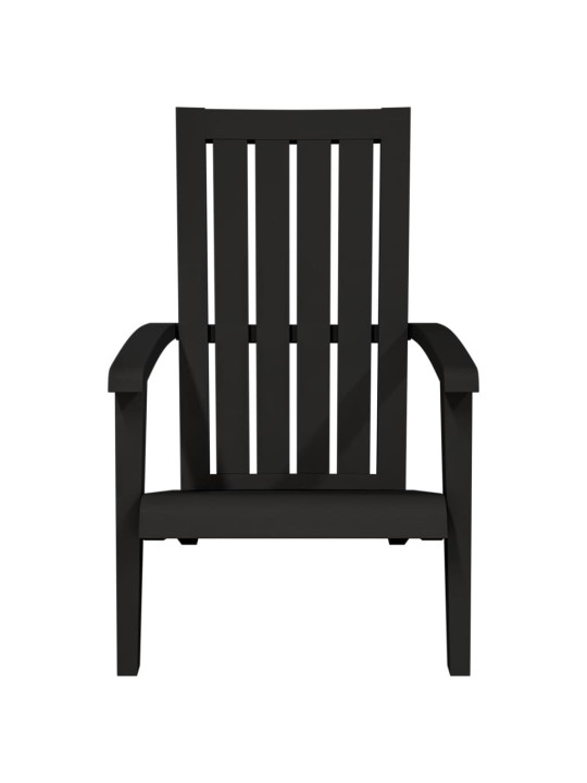 Zahradní židle Adirondack 2 ks černé polypropylen
