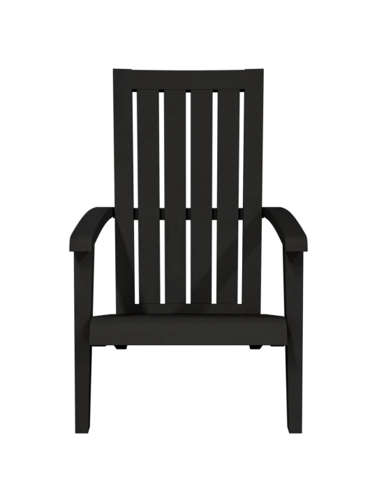 Zahradní židle Adirondack 2 ks černé polypropylen