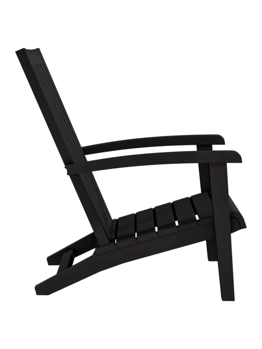 Zahradní židle Adirondack 2 ks černé polypropylen