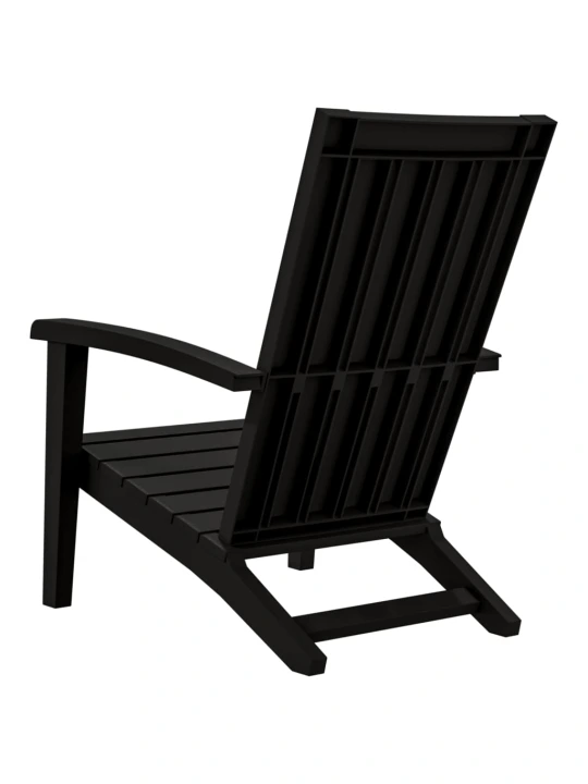 Zahradní židle Adirondack 2 ks černé polypropylen