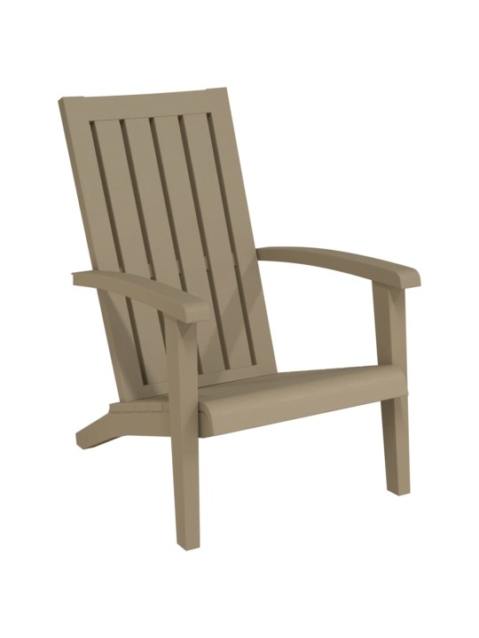 Zahradní židle Adirondack 2 ks světle hnědé polypropylen