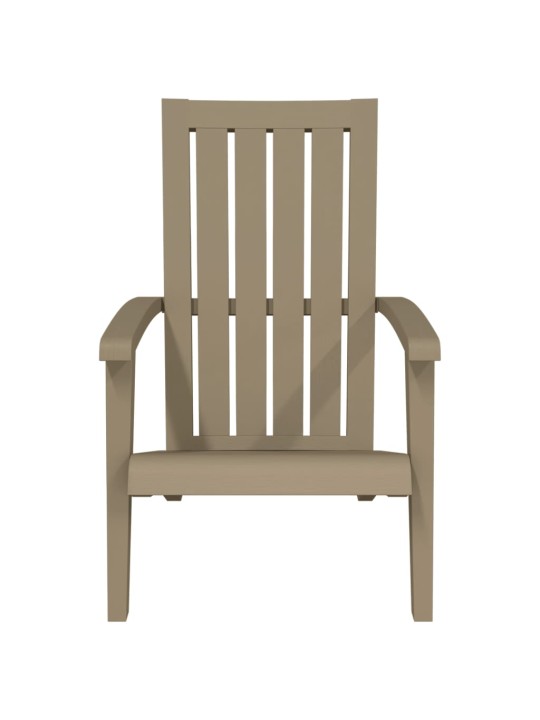 Zahradní židle Adirondack 2 ks světle hnědé polypropylen