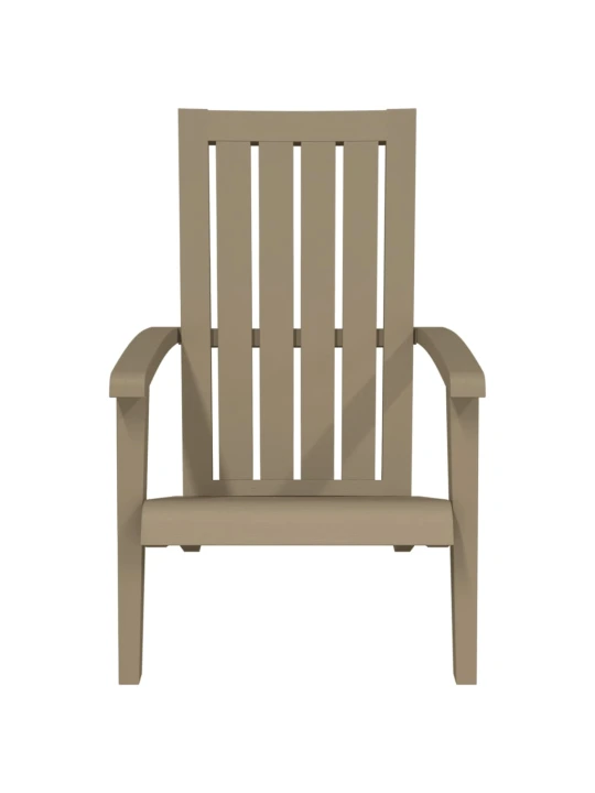Zahradní židle Adirondack 2 ks světle hnědé polypropylen